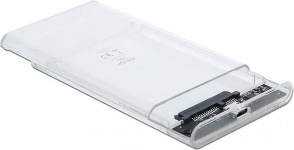 DeLOCK 42617 lagringsenhetskåpa 2,5'' HDD/SSD-hölje Transparent