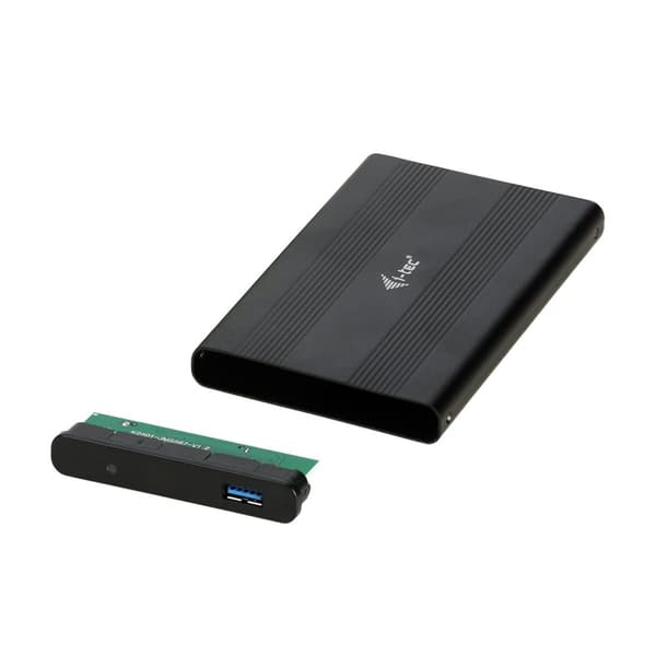 i-tec Advance MYSAFEU312 tallennusasemakotelo 2,5 tuuman HDD/SSD-kotelo Musta