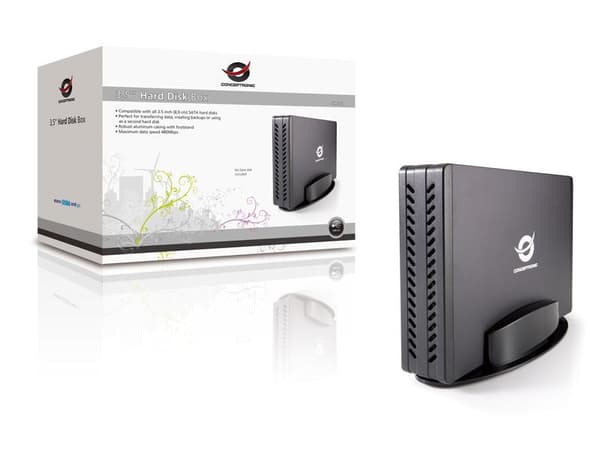 Geh 8,9 cm (3,5") Conceptronic CHD3SU SATA > USB2.0 musta