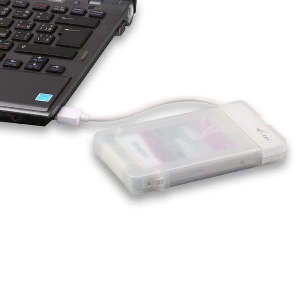 i-tec MYSAFEU314 tallennusasemakotelo 2,5 tuuman HDD/SSD-kotelo Valkoinen