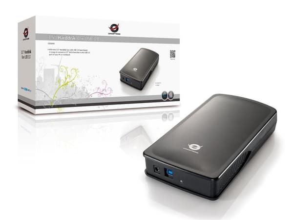 3.5i HDD Design Kotelo USB 3.0 SATAHDD Mustalle