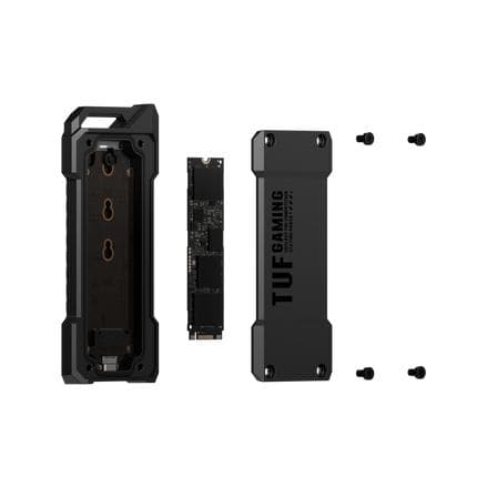 ASUS TUF Gaming A1 - Förvaringskåpa - M.2 - M.2 NVMe-kort - USB 3.2 (Gen 2) - svart (90DD02N0-M09000)
