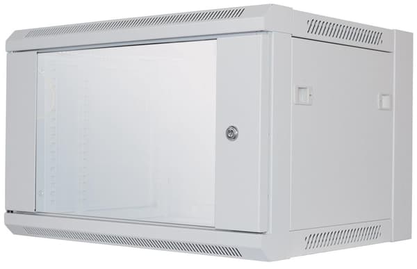 Intellinet - Wall cabinet - Gray, RAL 7035 - 6U - 48.3 cm (19") (711722)