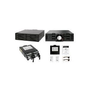 Cremax ICY Dock MB996SP-6SB - Enclosure for storage drives with fan - 6.4 cm (2.5") - matt black (MB996SP-6SB) Svart