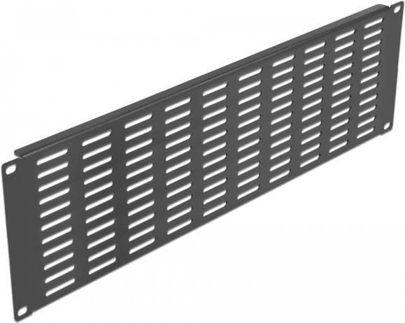 Delock - Rackpanel (lodret) - med ventilationsåbninger - sort - 3U - 48,3 cm (19")