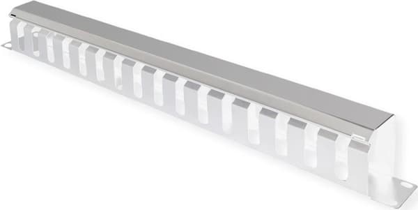 19" kabelføring 1U 40x40mm l.grå (26.99.0301)