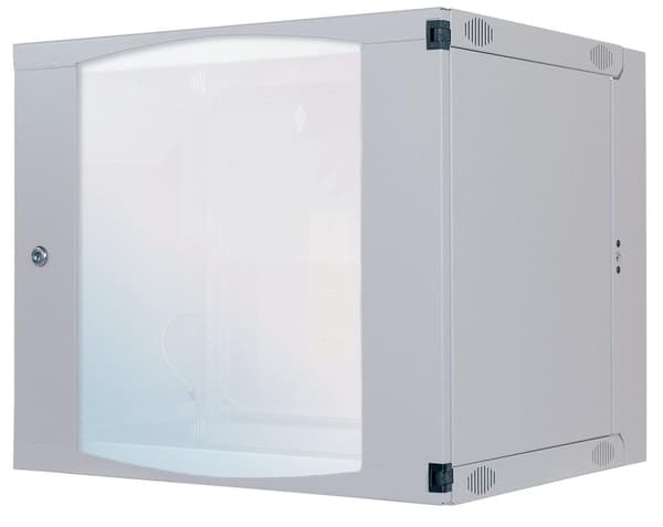 Intellinet dobbeltsektion - Vægskab - Grå, RAL 7035 - 9U - 48,3 cm (19") (713771)