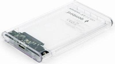 Gembird Cablexpert EE2-U3S9-6 - Storage enclosure - 2.5" (6.4 cm) - 1 transmitter/channel - SATA - USB3.0 - transparent (EE2-U3S9-6) Transparent