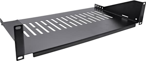 INLINE - Reol - Hylde - Sort, RAL 9005 - 2U - 48,3 cm (19")