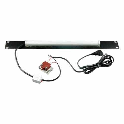 INTELLINET LED-lyspanel til 19 kabinetter, vandret 19 rackmontering, 1U, 11 W, 1,8 m (6 fod) strømledning (715850)