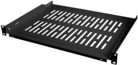 LogiLink - Rack - Shelf - Black, RAL 9005 - 1U - 48.3 cm (19")