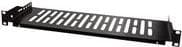 LogiLink - Rack - Shelf - Black, RAL 9005 - 1U - 48.3 cm (19")