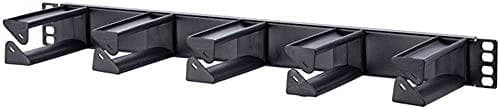 Metz Connect - kabelstyring - sort, RAL 9005 - 1U - 48,3 cm (19") (130894-02-29-E)