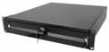 Miniatyrbillede 1 af 5: Intellinet - Rack Opbevaringsskuffe - Sort, RAL 9005 - 2U - 48,3 cm (19") (715829)