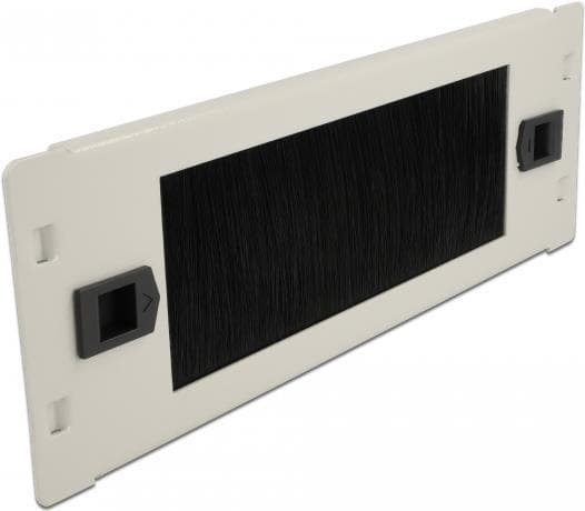 DeLOCK - Cable Management Bar - Grå - 2U - 25,4 cm (10") (66619)