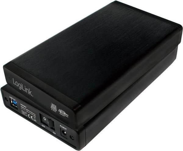 LogiLink - lagerkabinet - 3,5" (8,9 cm) - SATA 6 Gb/s - 6 Gbit/s - USB 3.0 Sort