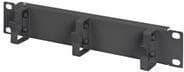 DIGITUS DN-10-ORG-1U-B - Kabelstyringsplade med ringe - Rackmonterbar - Sort, RAL 9005 - 1U - 25,4 cm (10")