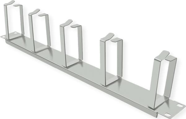 19" frontpanel, vandret eller lodret kabelføring, RAL 7035 lysegrå (26.99.0308)