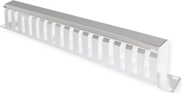 19" kabelføring 1U 40x80mm l.grå (26.99.0303)