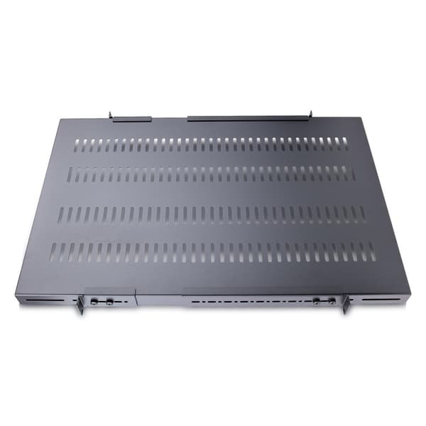 StarTech.com 1U Justerbar Heavy Duty-hylde til serverrack - Skab op til 80 kg - Rack - Hylde - Sort - 1U - 48,3 cm (19") (ADJSHELFHD)