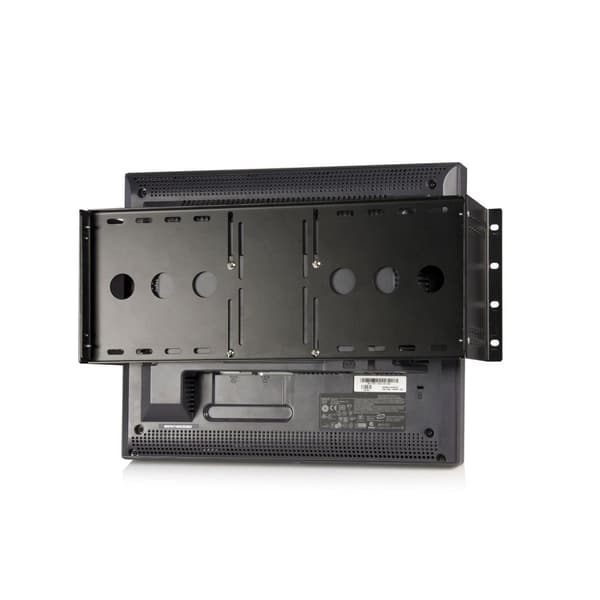 StarTech.com Universal LCD-skærm Vesa-montering til 48,30 cm (19") serverskab / rack - Beslag til LCD-skærm - Stærkt, koldpresset stål - Sort - Skærms