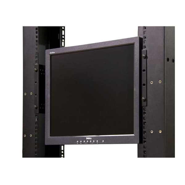 StarTech.com Universal LCD-skærm Vesa-montering til 48,30 cm (19") serverskab / rack - Beslag til LCD-skærm - Stærkt, koldpresset stål - Sort - Skærms