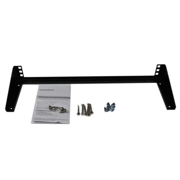 StarTech.com 19" 1U lodret vægmonteret stålstativ - Vægmontering - Sort - 1U - 19" - til P/N: SV831DUSBUK (RK119WALLV)