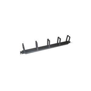 LogiLink - kabelføringsplade til styreskab - RAL 9005 - 1U - 48,3 cm (19")