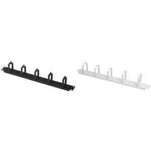 DIGITUS Professional Line - kabelføringsplade til styreskab - sort, RAL 9005 - 1U - 48,3 cm (19") (DN-19 ORG-1U-SW)