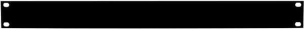 deXlan - Full Rack Panel - Svart - 1U - 48,3 cm (19")