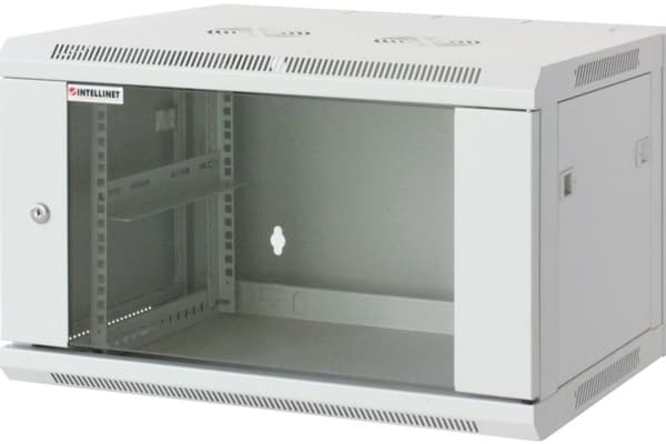 Intellinet - Vægskab - Grå, RAL 7035 - 6U - 48,3 cm (19") (711746)