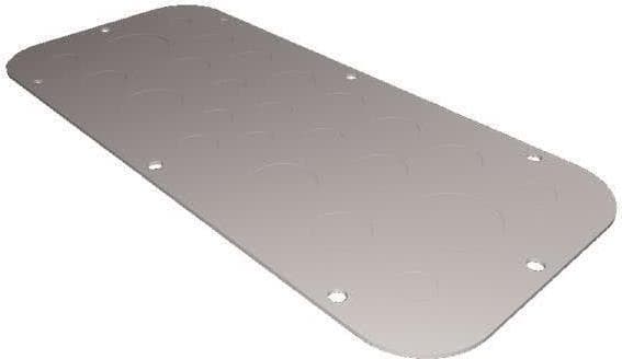 Metalflangeplade AX metr. knockout størrelse 2 339 x 149 mm (2572100)