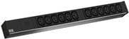 Bachmann IT PDU Basic - strømfordelingsenhed (rack - monteres) - AC 230V - 1-faset - input, input IEC 60320 C14 - udgangsstik: 12 (IEC 60320 C13) - 1U Sort