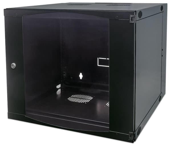 Intellinet dubbelsektion - Väggskåp - Svart, RAL 7021 - 15U - 48,3 cm (19") (713887)