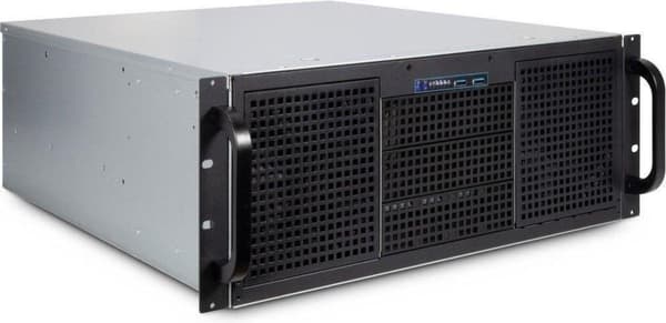 Inter-Tech 4U 40248 - Rack - Server - Sort - Grå - ATX - micro ATX - Mini-ATX - Mini-ITX - SSI CEB - Stål - Alarm - Harddisk - Netværk - Ydelse (88887 Sort, Grå