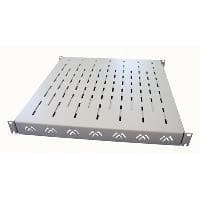apraNET VARIplain - Reol - Hylde - RAL 9005, Mørk Sort - 1U - 48,3 cm (19")