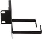 LogiLink 48,30 cm (19") kabelføring L-type, 1 U, sort (RAL9005) med sidekabelbeslag, med 2 metalbeslag 77 x 40 mm - 1 stk (OR113B)