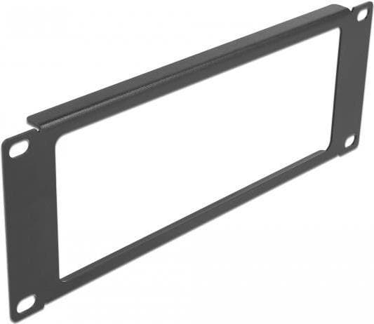 Delock - Blanking cover - sort - 2U - 25,4 cm (10") (66673)