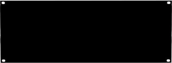 deXlan - Fuldstativ panel - Sort - 4U - 48,3 cm (19")