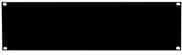deXlan - Rack fuldt panel - Sort - 3U - 48,3 cm (19") (755258)