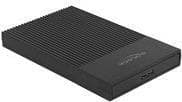 Delock - Lagerkabinet - 2,5" (6,4 cm) - SATA 6 Gb/s - USB 3.2 (Gen 1) - sort (42011) Sort