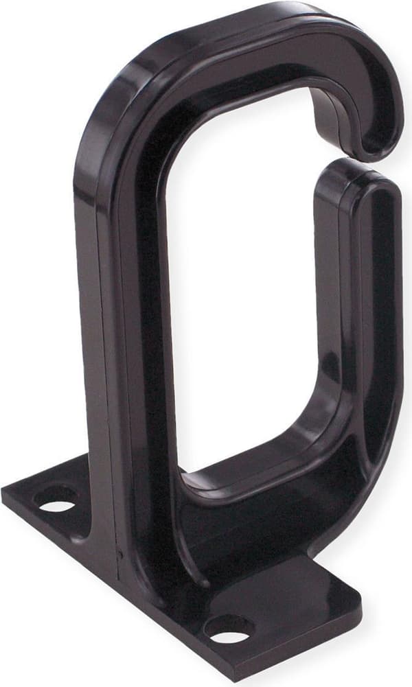 VALUE kabeløje, 40×80 mm, plastik, sort (26.99.0323)