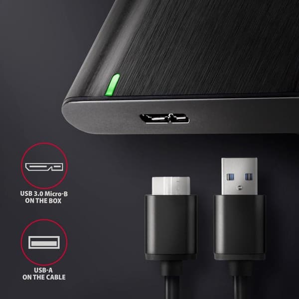 Axagon EE25-A6M tallennusasemakotelo HDD/SSD-kotelo, musta 2,5" (EE25-A6M)