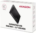 Pikkukuva 5 / 9: Axagon EE25-A6M tallennusasemakotelo HDD/SSD-kotelo, musta 2,5" (EE25-A6M)