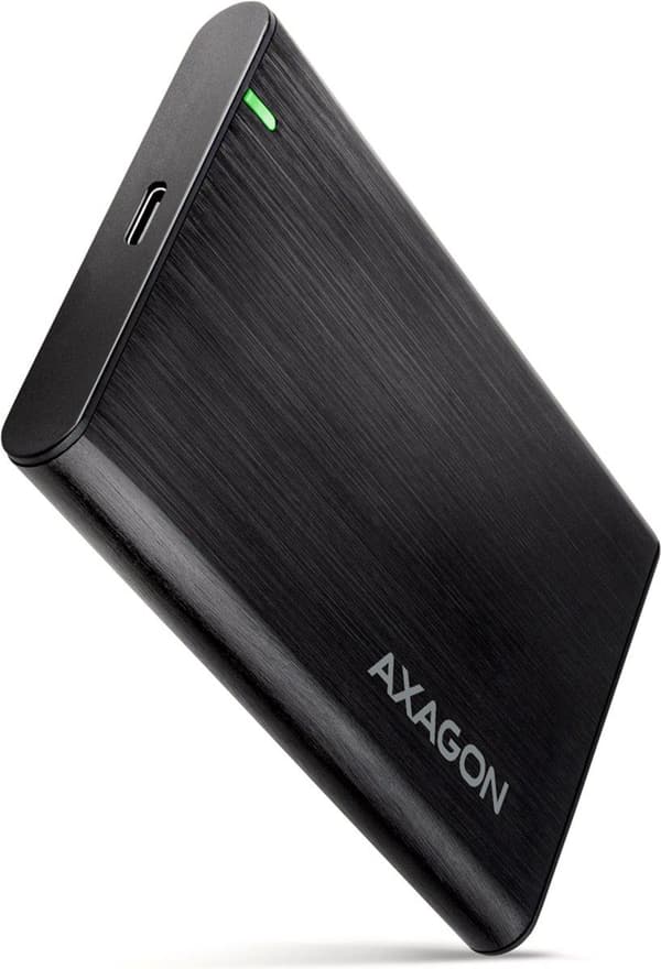 Axagon EE25-A6C lagerdrevkabinet HDD / SSD kabinet sort 2,5" (EE25-A6C) Sort