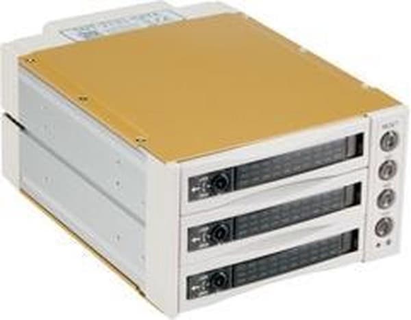 Fantec SNT-BA2131-2 - S-ATA 2x 13,30 cm (5,25") til 3x1" HDD beige (2007)
