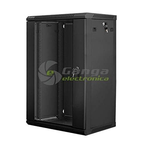 Lanberg WF01-6618-10B Rack 18U vægmonteret hylde Sort (WF01-6618-10B)