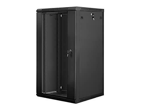 Lanberg WF01-6622-10B Rack 22U vægmonteret hylde Sort (WF01-6622-10B)