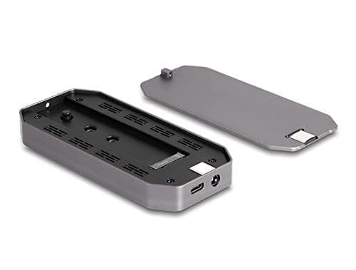 Delockin ulkoinen pelikotelo M.2 NVMe PCIe SSD:lle SuperSpeed USB 20 Gbps (USB 3.2 Gen 2x2) USB Type-C™ -liitännällä ja RGB LED-valauksella (42015)