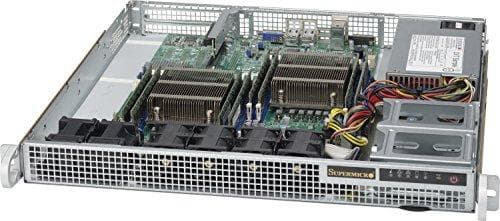 Super Micro Supermicro SC514 505 - rack - kan monteres - 1U - udvidet ATX - SATA/SAS - ikke-hot-swappable 500 watt (CSE-514-505) Hvid